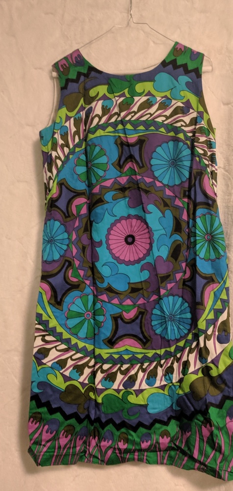 Vintage colorful pattern dress